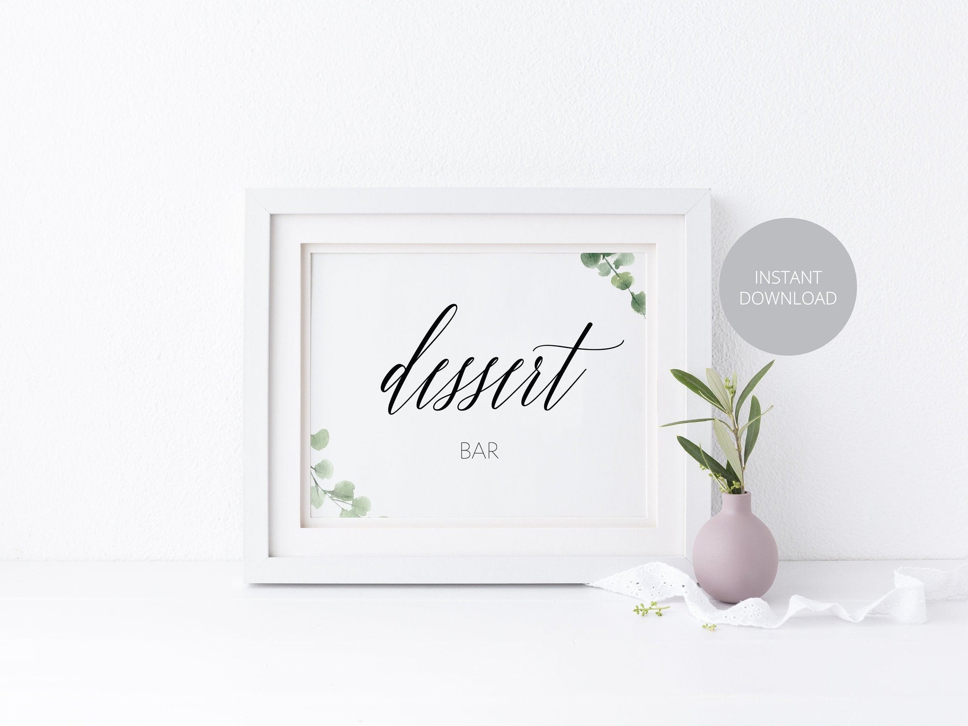 Wedding Dessert Bar Sign, Dessert Table Sign, Wedding Dessert Sign, Dessert Bar, Wedding Signage, Wedding, Wedding Decor, Instant Download - SAVVY PAPER CO