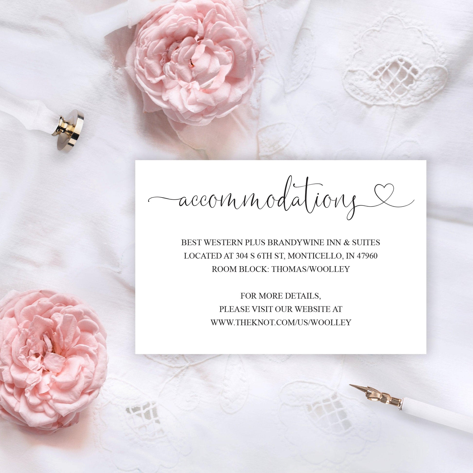 Wedding Details Card Template, Instant Download,Information Card,Wedding Info Card,Accommodations Card,Directions Card, Enclosure - Heather - SAVVY PAPER CO