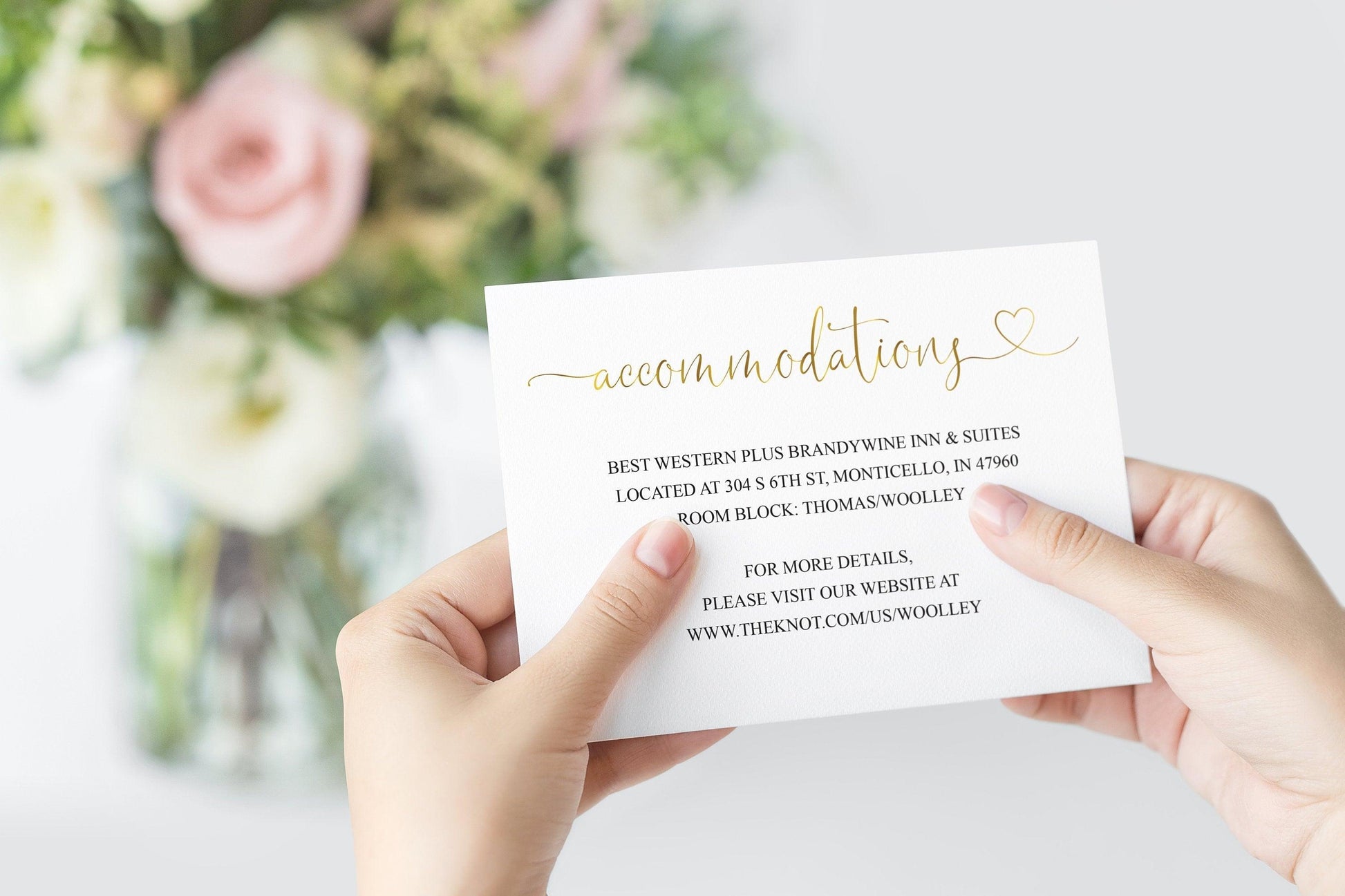 Wedding Details Card Template, Instant Download, Information Card, Wedding Info Card, Accommodations Card, Directions Card, Gold - Heather - SAVVY PAPER CO