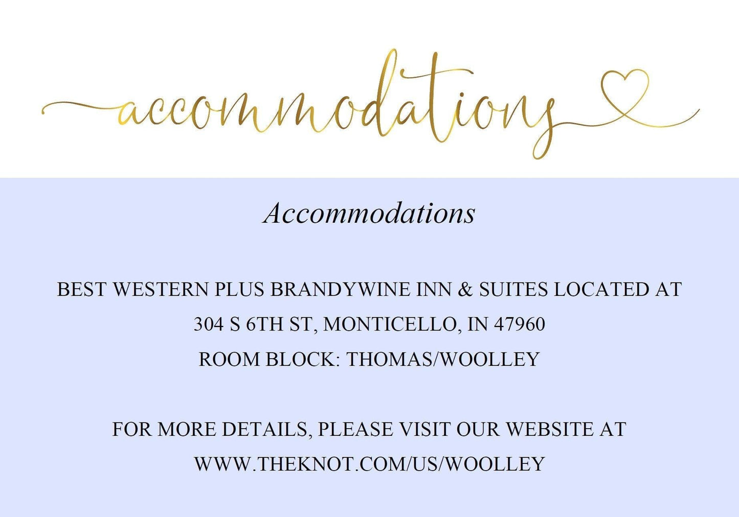 Wedding Details Card Template, Instant Download, Information Card, Wedding Info Card, Accommodations Card, Directions Card, Gold - Heather - SAVVY PAPER CO