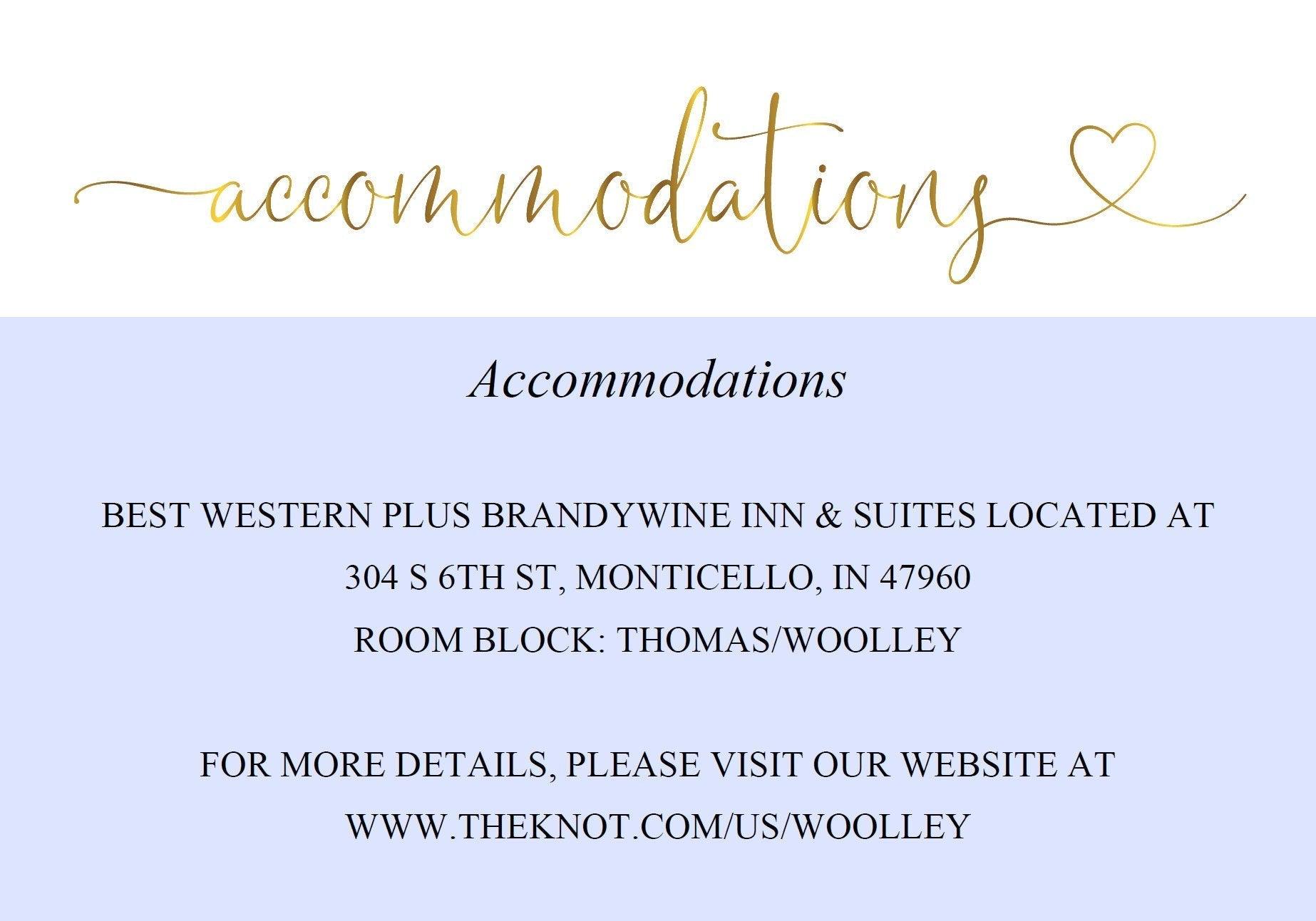 Wedding Details Card Template, Instant Download, Information Card, Wedding Info Card, Accommodations Card, Directions Card, Gold - Heather - SAVVY PAPER CO