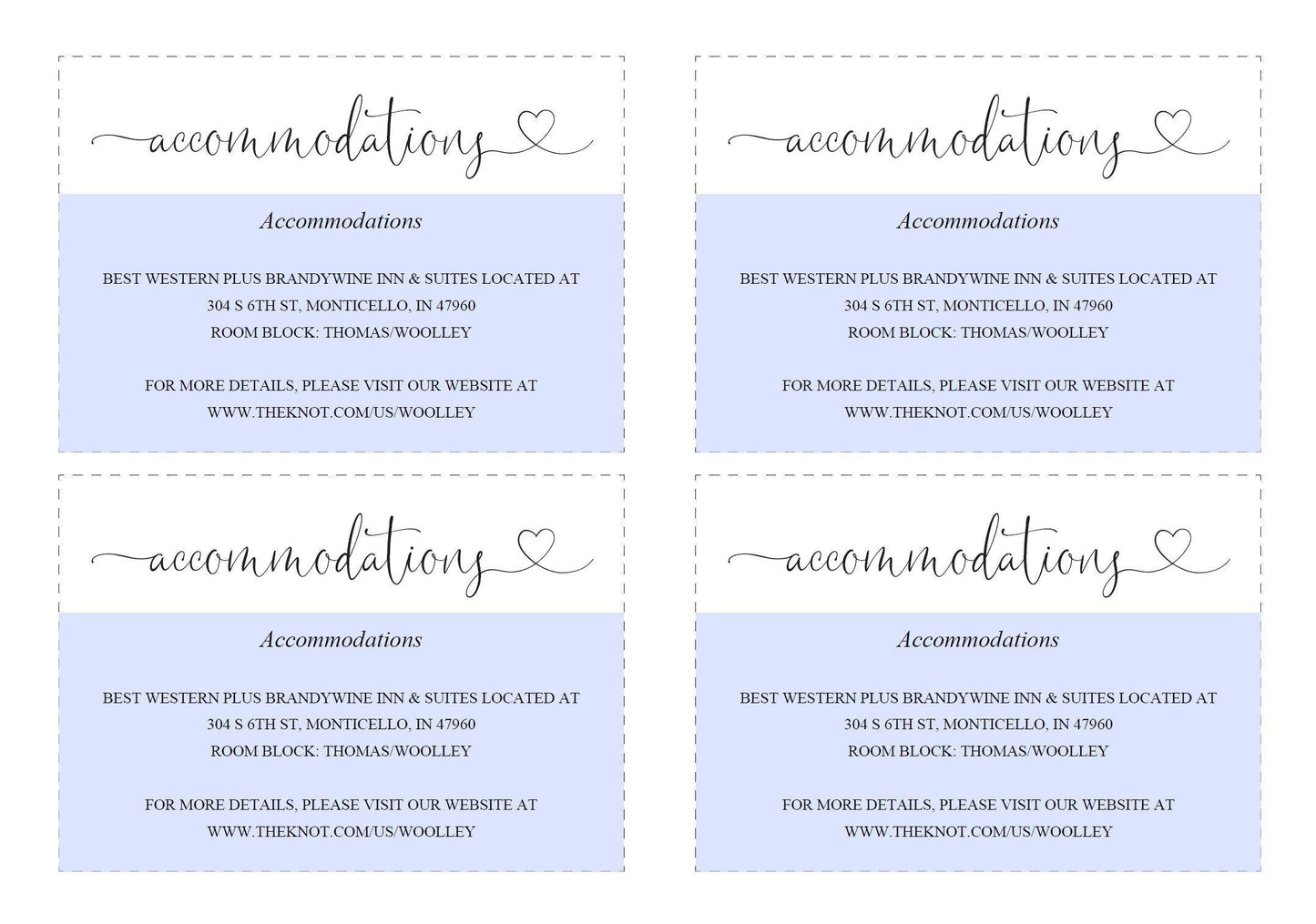 Wedding Details Card Template, Instant Download, Information Card, Wedding Info Card, Accommodations Card, Directions Card - Heather - SAVVY PAPER CO
