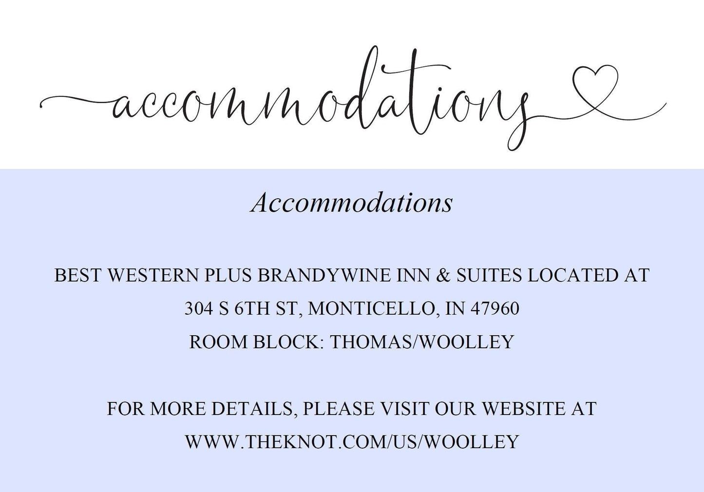 Wedding Details Card Template, Instant Download, Information Card, Wedding Info Card, Accommodations Card, Directions Card - Heather - SAVVY PAPER CO