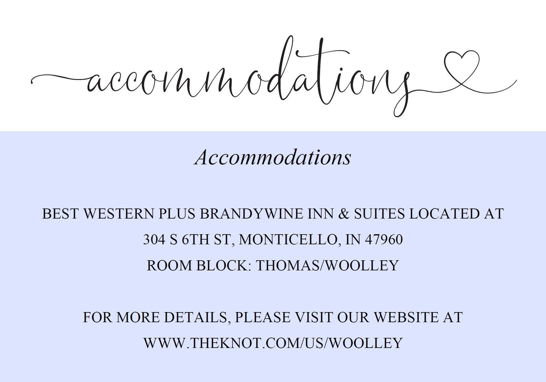 Wedding Details Card Template, Instant Download, Information Card, Wedding Info Card, Accommodations Card, Directions Card - Heather - SAVVY PAPER CO