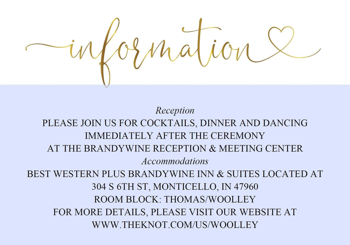 Wedding Details Card Template, Instant Download, Information Card, Wedding Info Card, Calligraphy, Details Template, Gold - Heather - SAVVY PAPER CO