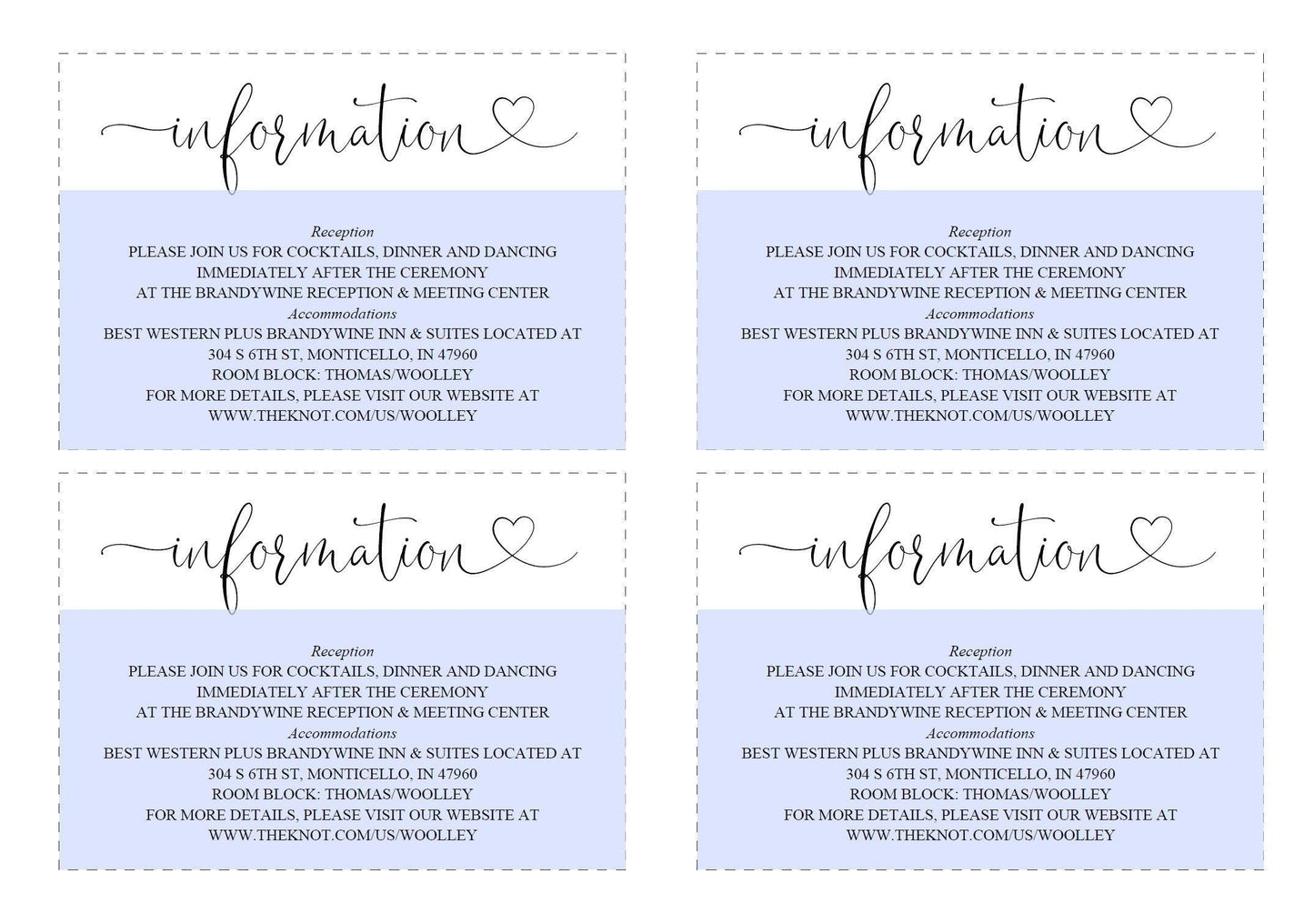 Wedding Details Card Template, Instant Download, Information Card, Wedding Info Card, Rustic Wedding, Details Template - Heather - SAVVY PAPER CO