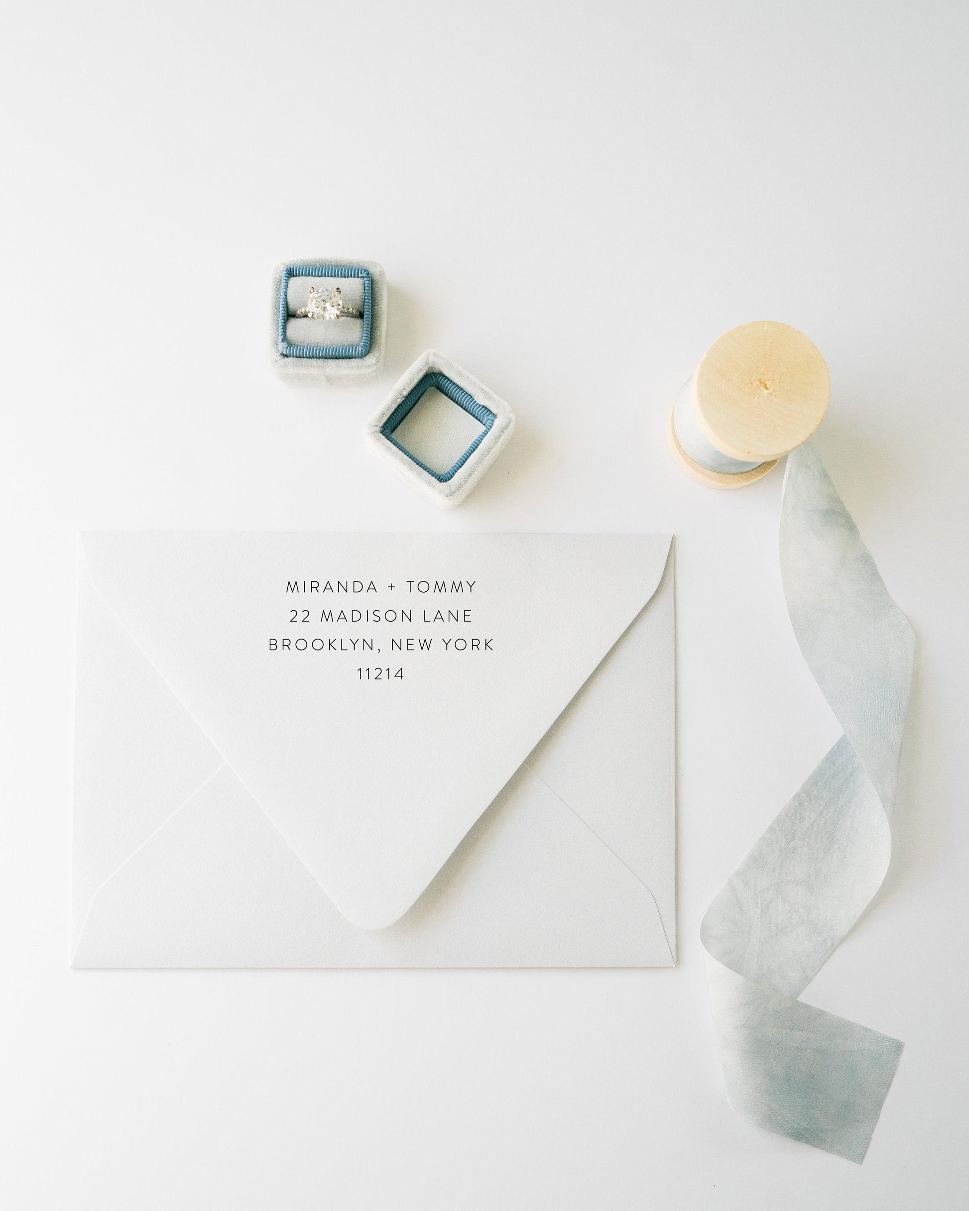 Wedding Envelope Template, Address Envelope Template, DIY Wedding Address Envelope, Printable Envelope - MIRA - SAVVY PAPER CO