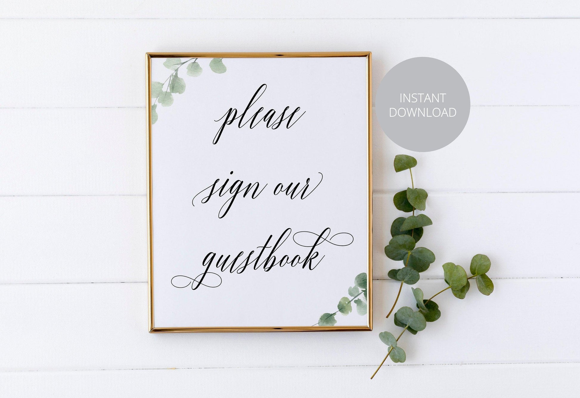 Wedding Guestbook Sign, Please Sign Our Guest Book, Rustic,Instant Download,Wedding Signage,Wedding Decor, Printable Reception Sign - SAVVY PAPER CO