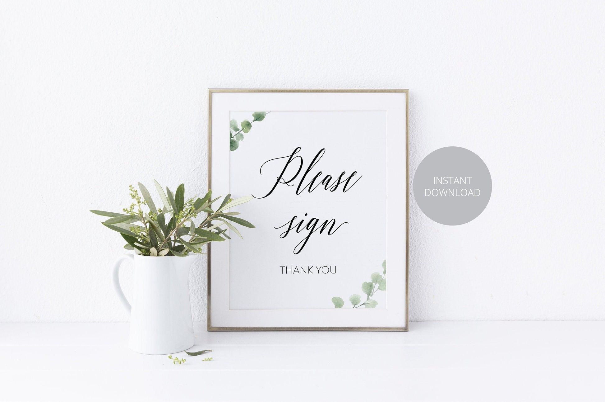 Wedding Guestbook Sign, Please Sign Our Guest Book, Rustic,Instant Download,Wedding Signage,Wedding Decor, Printable Reception Sign - SAVVY PAPER CO
