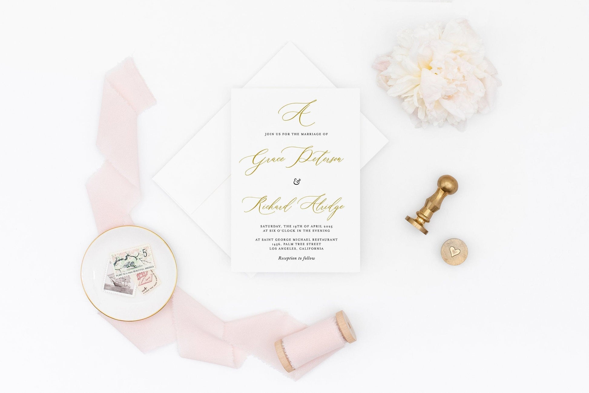Wedding Invitation Template, Floral Watercolor, Instant Download, Templett, Printable Wedding, Editable - Grace - SAVVY PAPER CO