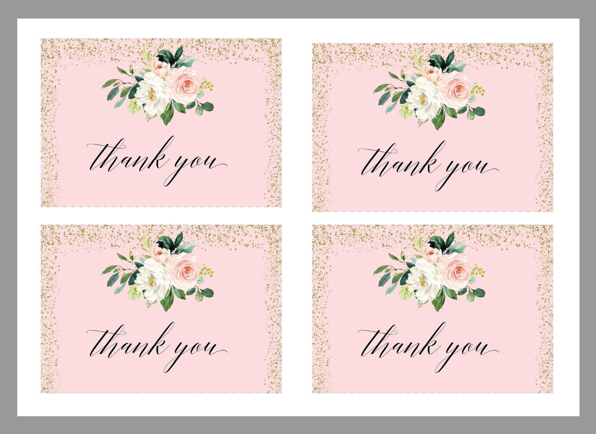 Wedding Invitation Template, Printable Wedding Invitation, Gold Wedding, Instant Download, Editable Invitation,Floral, Blush Gold - Eloise - SAVVY PAPER CO