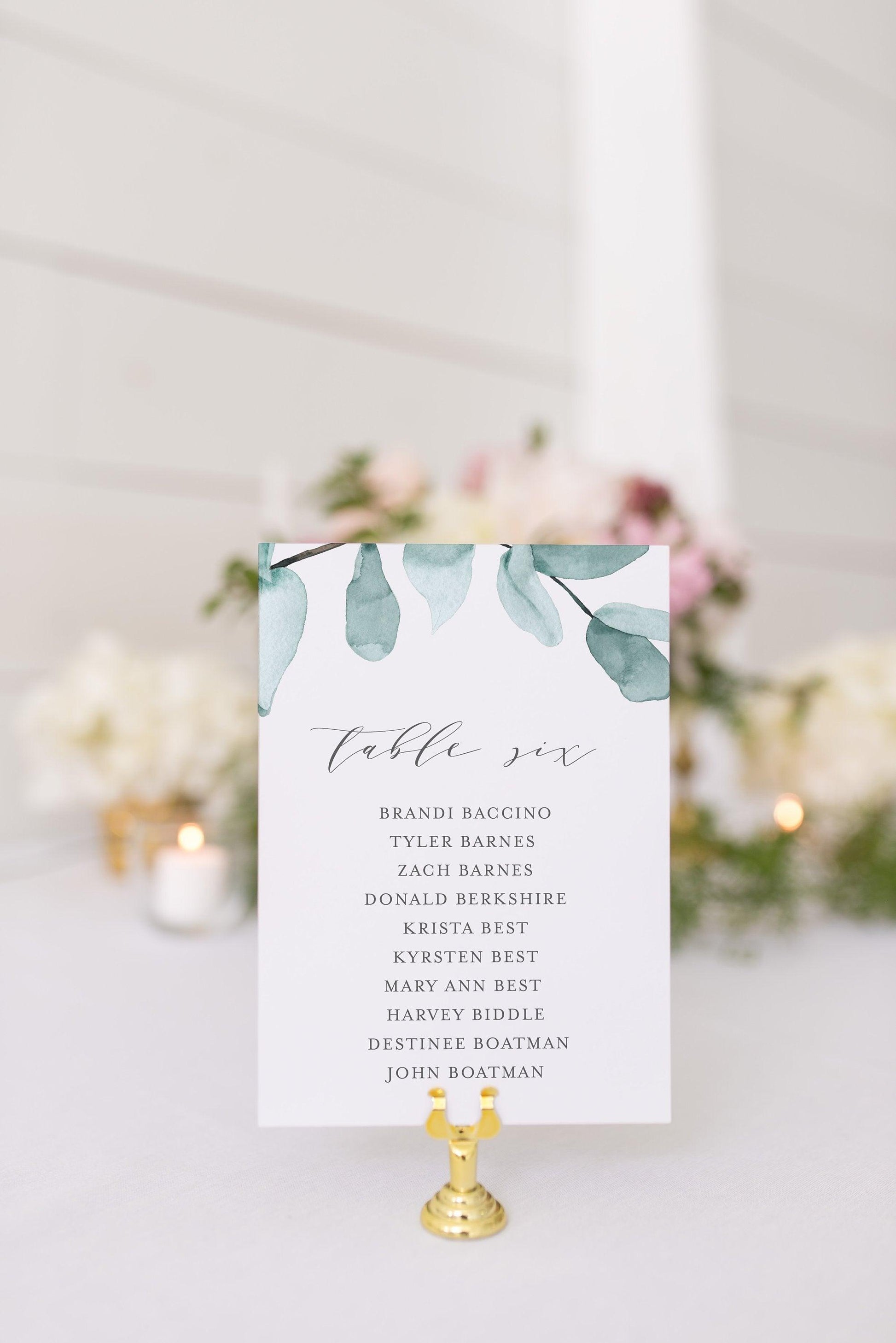 Wedding Seating Chart Template Printable Floral Seating Sign Seating Cards Editable Text INSTANT DOWNLOAD Greenery - Abi - SAVVY PAPER CO