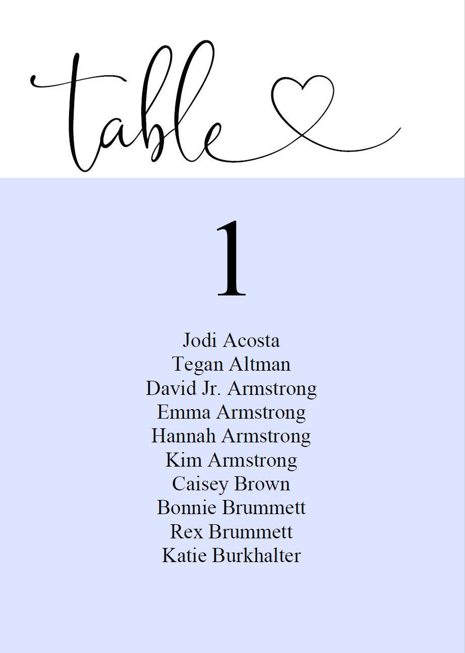 Wedding Seating Chart Template, Printable Floral Seating Sign, Seating Cards, Editable Text INSTANT DOWNLOAD - Heather - SAVVY PAPER CO