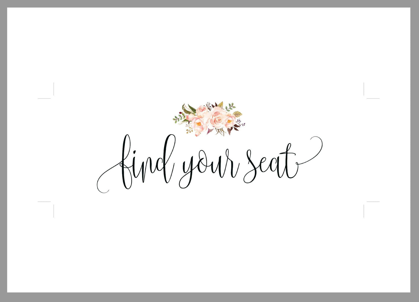 Wedding Seating Chart Template, Printable Floral Seating Sign, Seating Cards, Editable Text INSTANT DOWNLOAD -KATHERINE - SAVVY PAPER CO