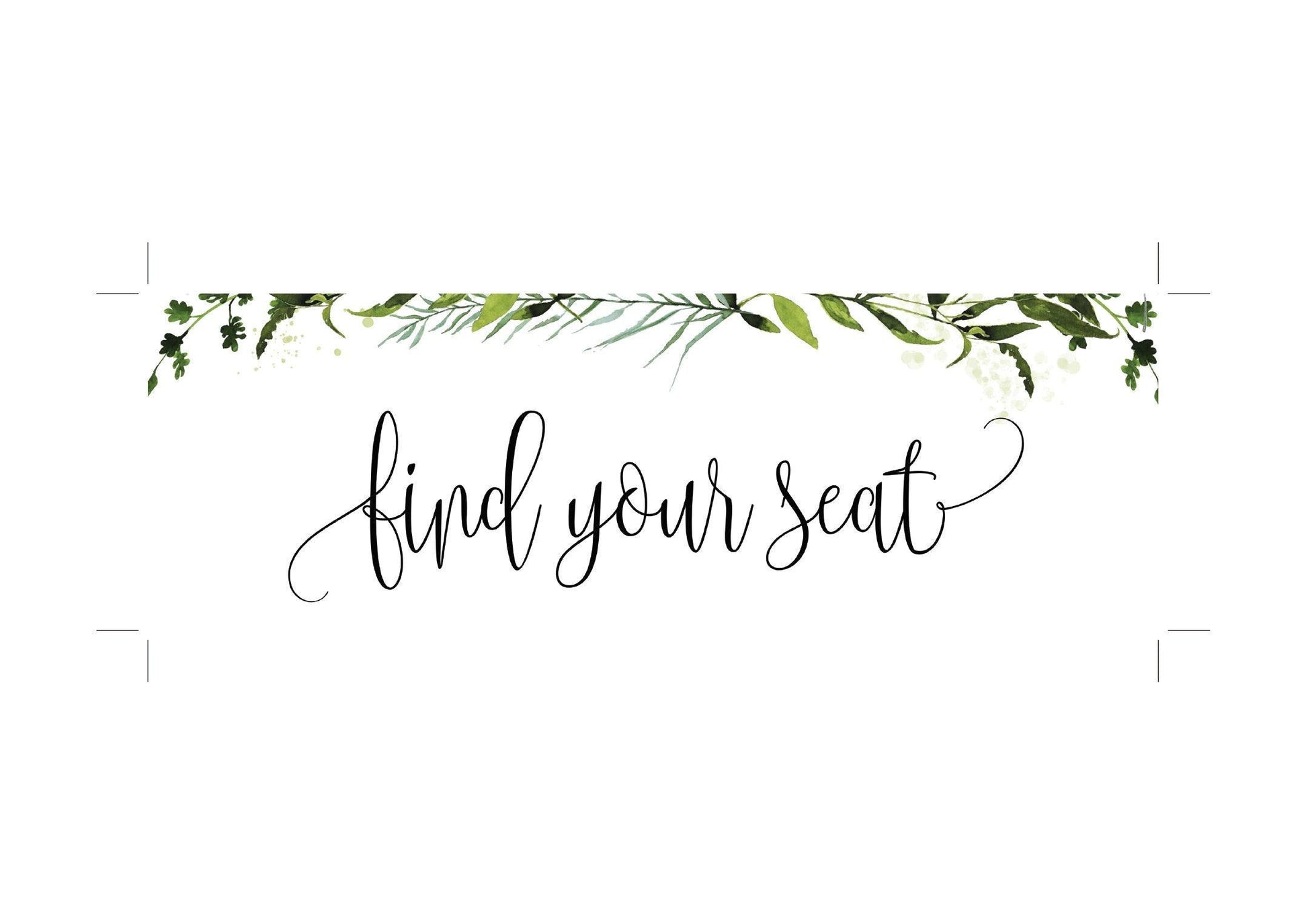 Wedding Seating Chart Template, Printable Greenery Seating Sign, Seating Cards, Editable Text INSTANT DOWNLOAD - Melissa - SAVVY PAPER CO