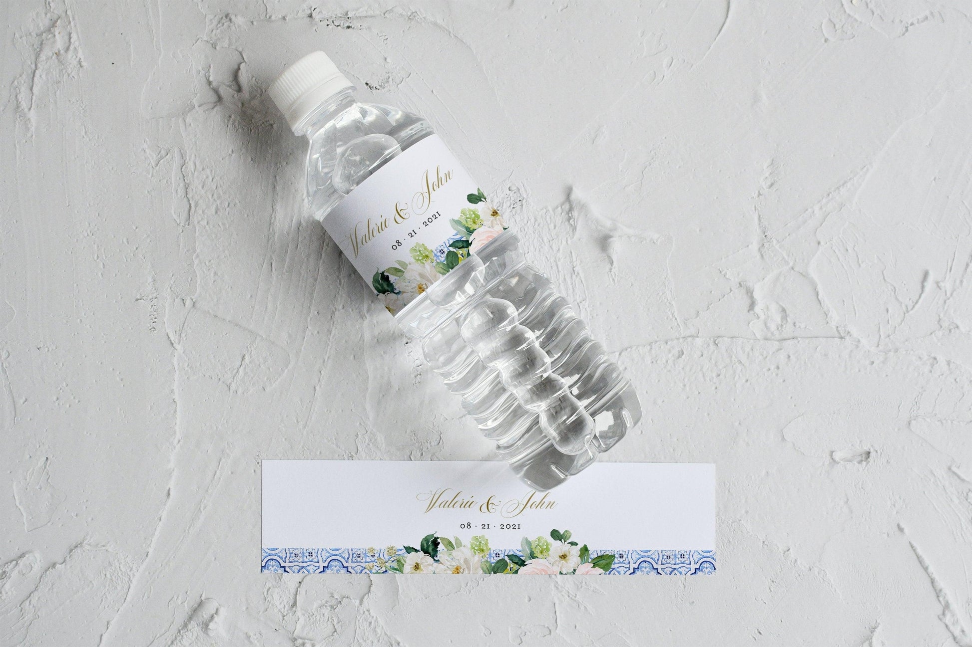 Wedding Water Bottle Label Printable DIY Wedding Label, Instant Download, 100% Editable Template, Templett - JUDY - SAVVY PAPER CO