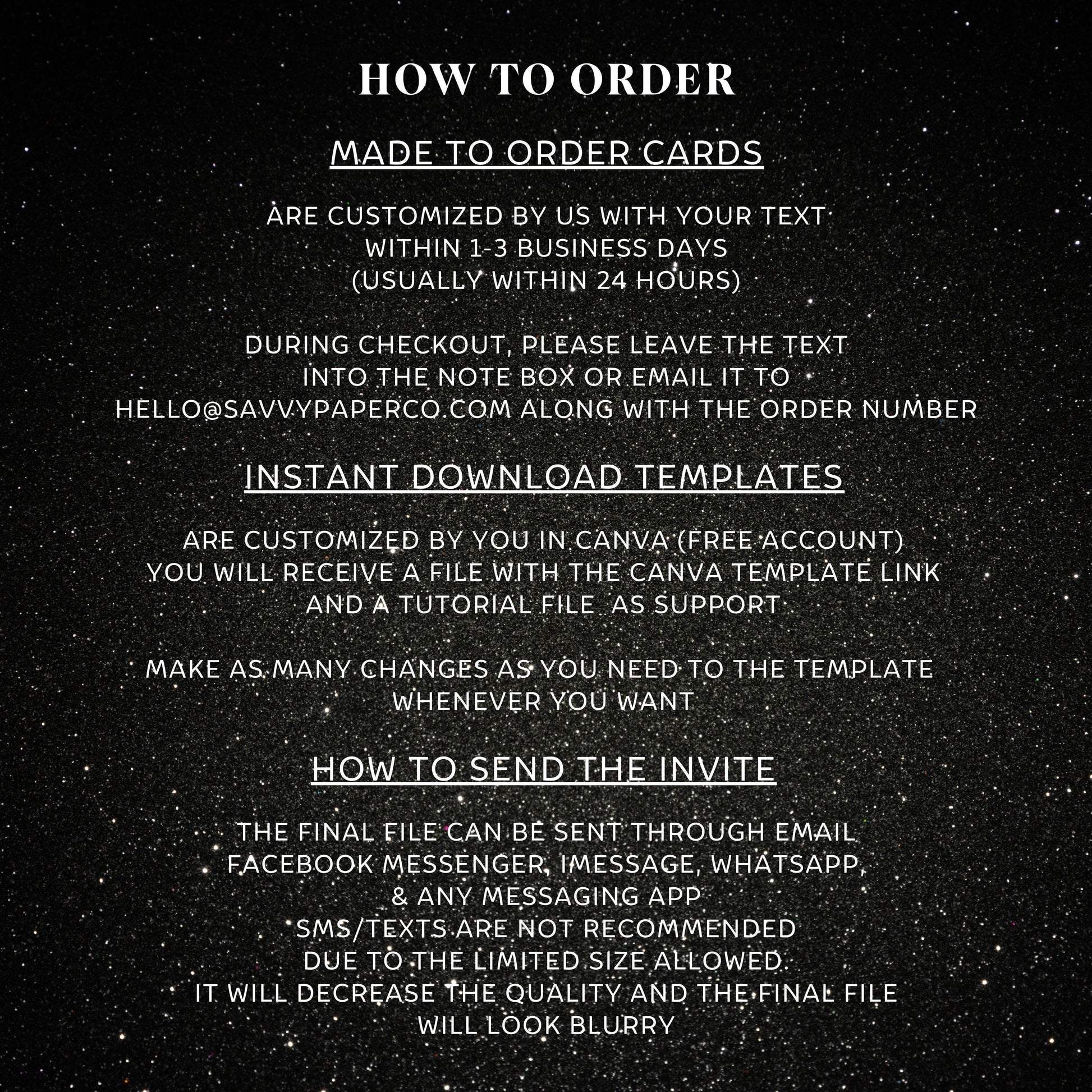 custom listing - SAVVY PAPER CO