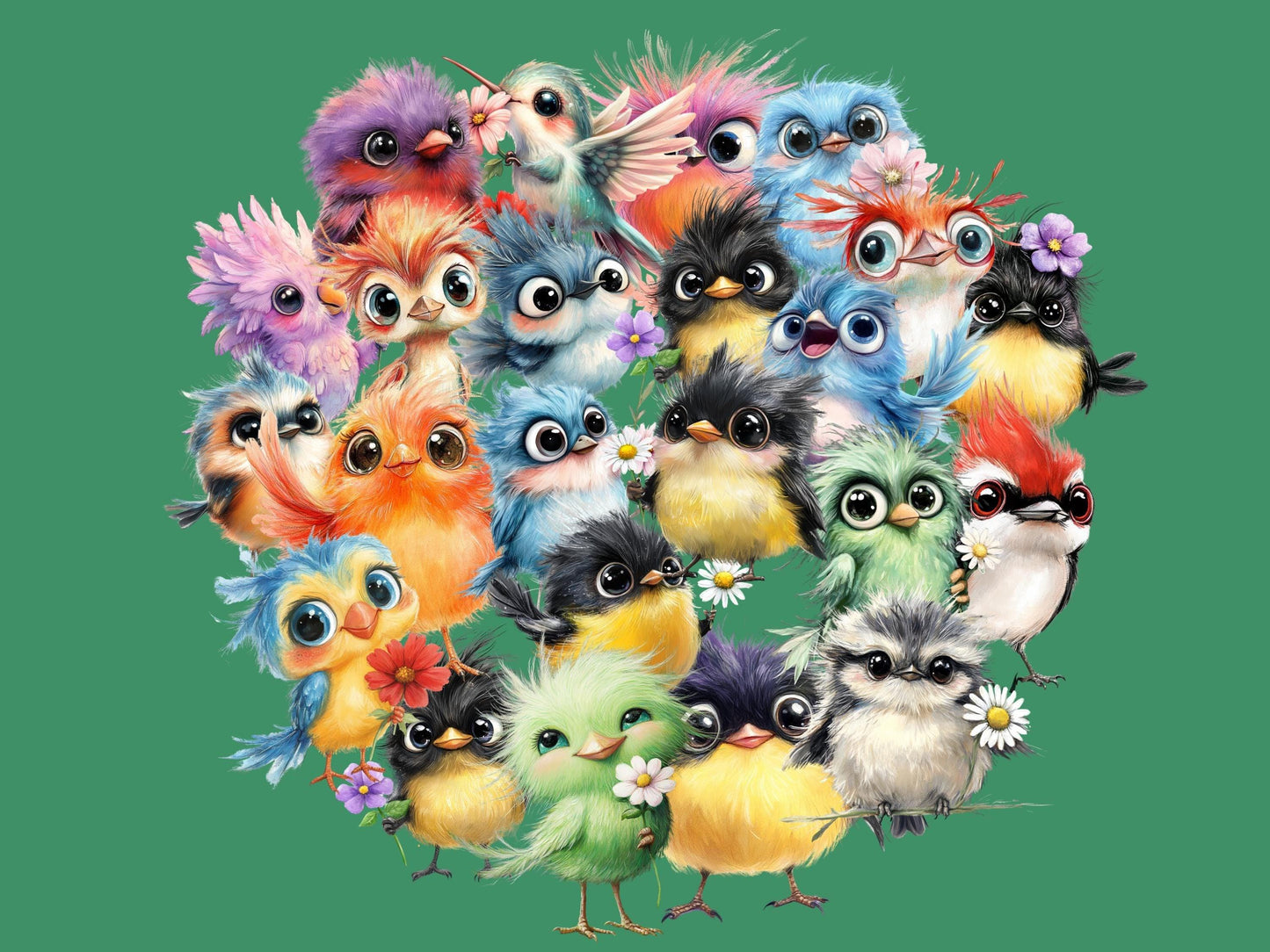 Commercial License PNG, 46 Crazy Bird Clipart, Funny Birds Clipart, Digital Download, Watercolor Clipart, Printables, PNG birds files - SAVVY PAPER CO