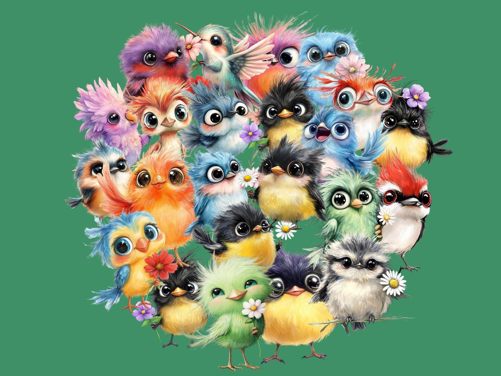 Commercial License PNG, 46 Crazy Bird Clipart, Funny Birds Clipart, Digital Download, Watercolor Clipart, Printables, PNG birds files - SAVVY PAPER CO