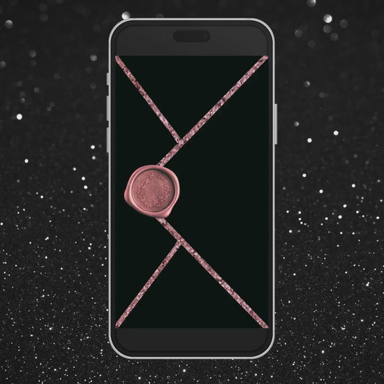 Electronic Birthday Invitation Template, Digital Birthday Invite, Any Age, Rose Gold Glitter, Instant Download Birthday Evite