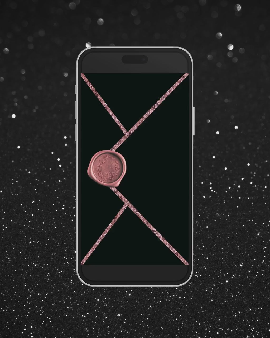 Electronic Birthday Invitation Template, Digital Birthday Invite, Any Age, Rose Gold Glitter, Instant Download Birthday Evite