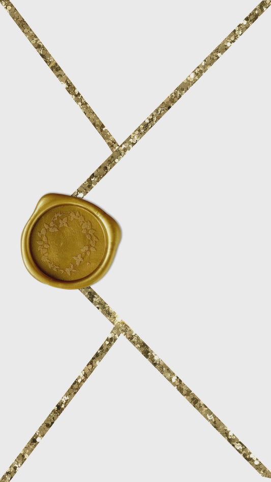 White and Gold Animated Glitter Wedding Invitation, Video Wedding Invite, Gold Wedding Glitter Curtain