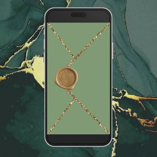 Wedding Video Invite, Electronic Animated Wedding Invitation, Custom Wedding Invite, Wedding Animated Card Sage Mauve