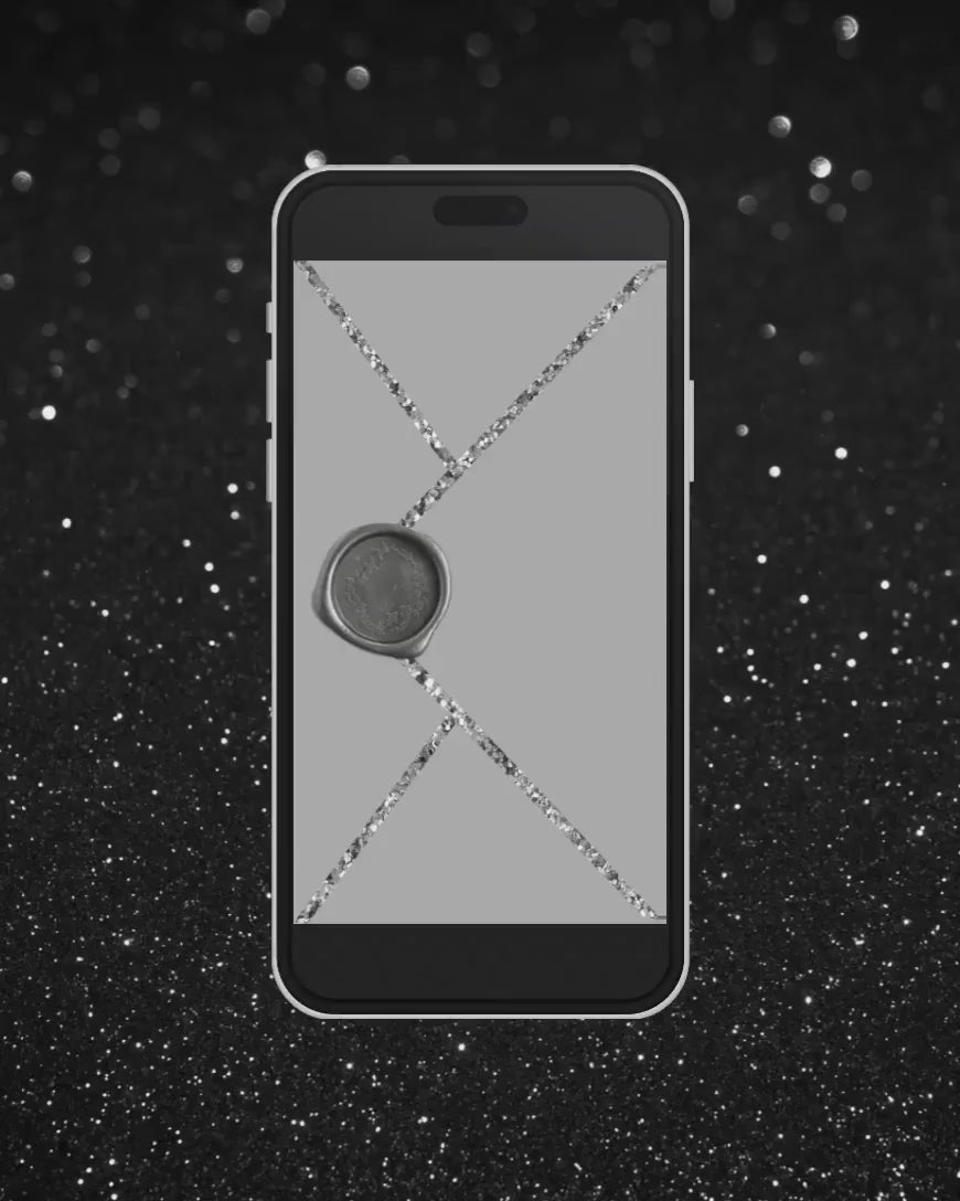 Electronic Birthday Invitation Template, Digital Birthday Invite, Any Age, Silver Glitter, Instant Download Birthday Evite