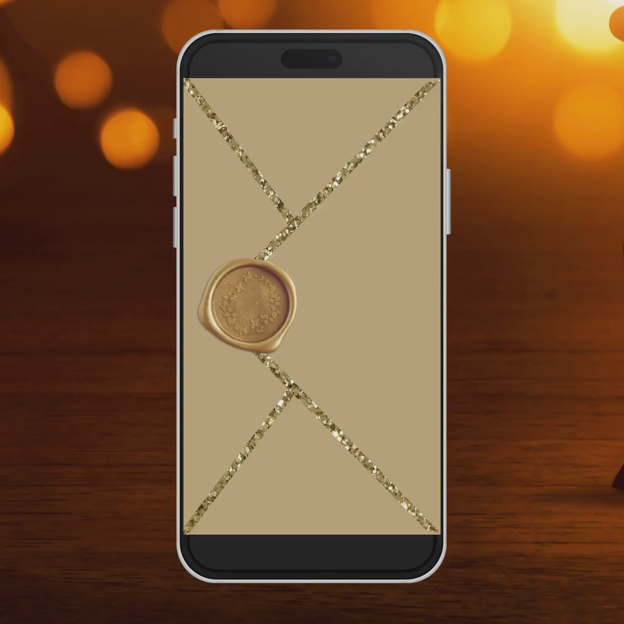 Custom Animated Nikah Invite Electronic, Muslim Wedding Invitation Digital Video, Personalized Walima Smartphone Evite, Burgundy Gold