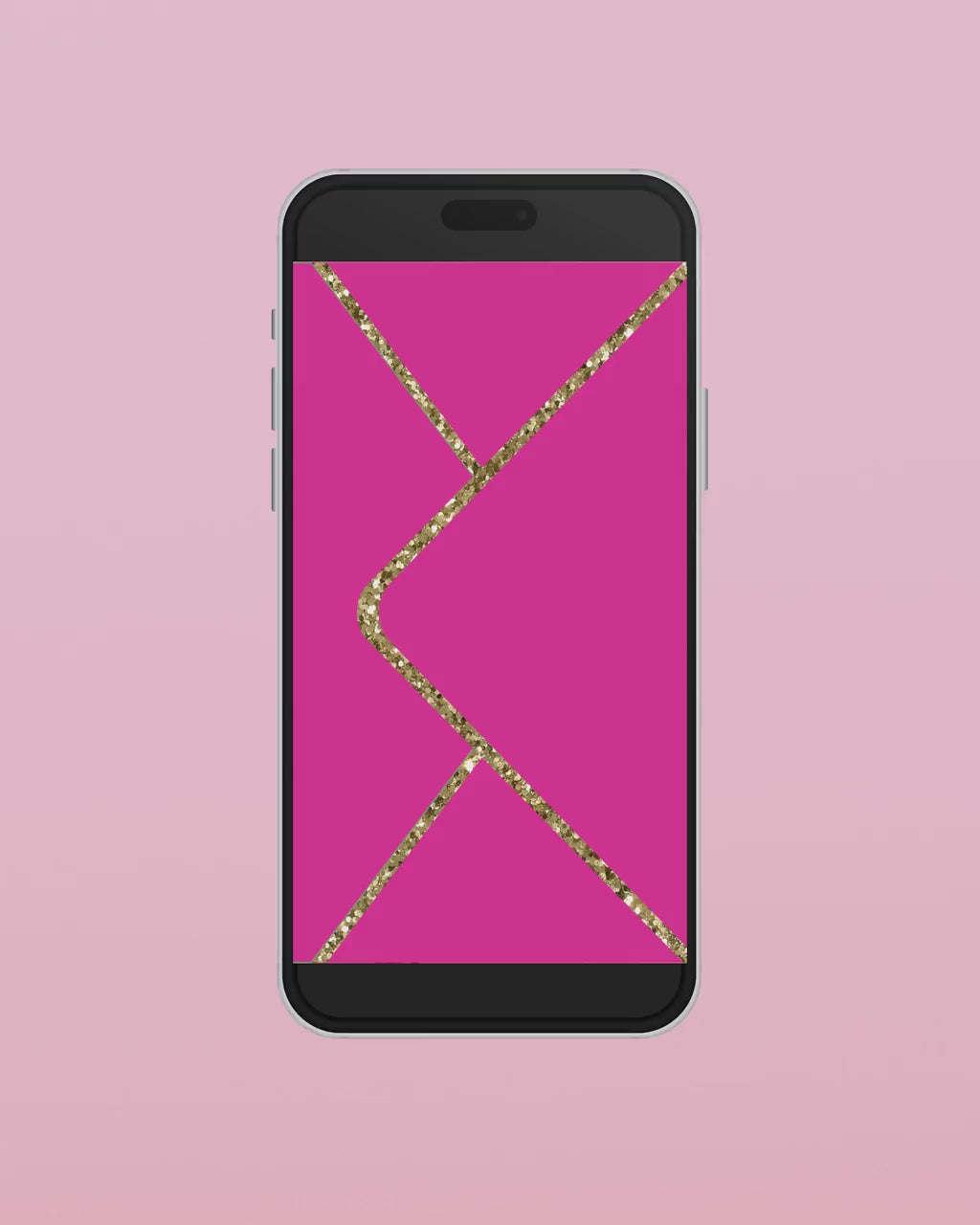 Digital Hot Pink Birthday Video Invitation, Electronic Doll Party Invite, Gold Glitter Dripping, Editable Invitation, Any Age Personalized