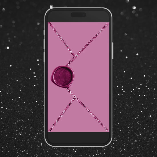 Electronic Birthday Invitation Template, Digital Birthday Invite, Any Age, Pink Glitter, Instant Download Birthday Evite