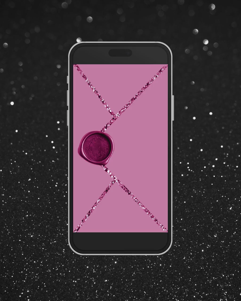 Electronic Birthday Invitation Template, Digital Birthday Invite, Any Age, Pink Glitter, Instant Download Birthday Evite