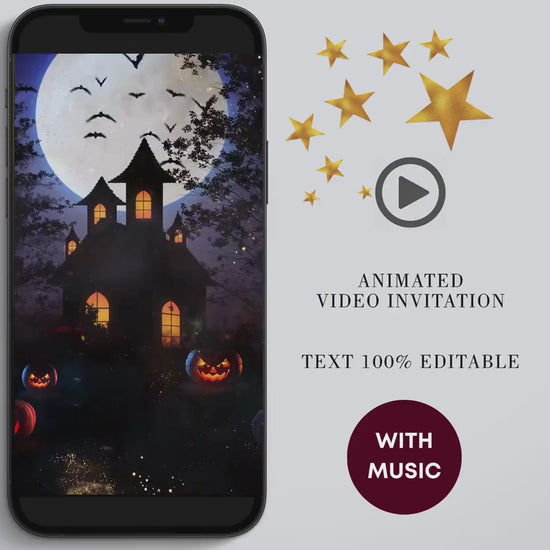 Spooktacular Halloween, Halloween Birthday Invitation, Halloween Invitation, Video invitation, Halloween Invite, Halloween Party Invite