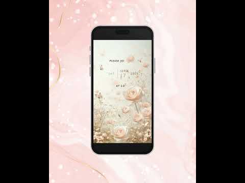 Elephant Hot Air Balloon Birthday Video Invitation,Animated Girl Invite, Editable Party Invite, Digital Invitation Template,Instant Download