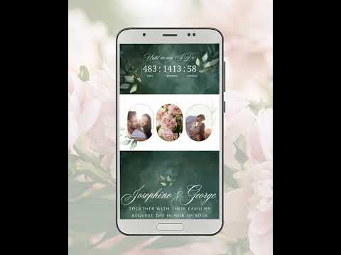 Custom Wedding Website Design, Editable Canva Template, Digital Wedding Invitation Website with RSVP, Online Save the Date Link