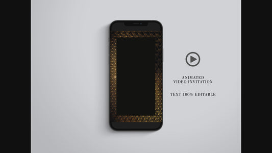 Art Deco Wedding Video Evite, Electronic Save The Date, Wedding Video Invitation, Great Gatsby Animated Invitation