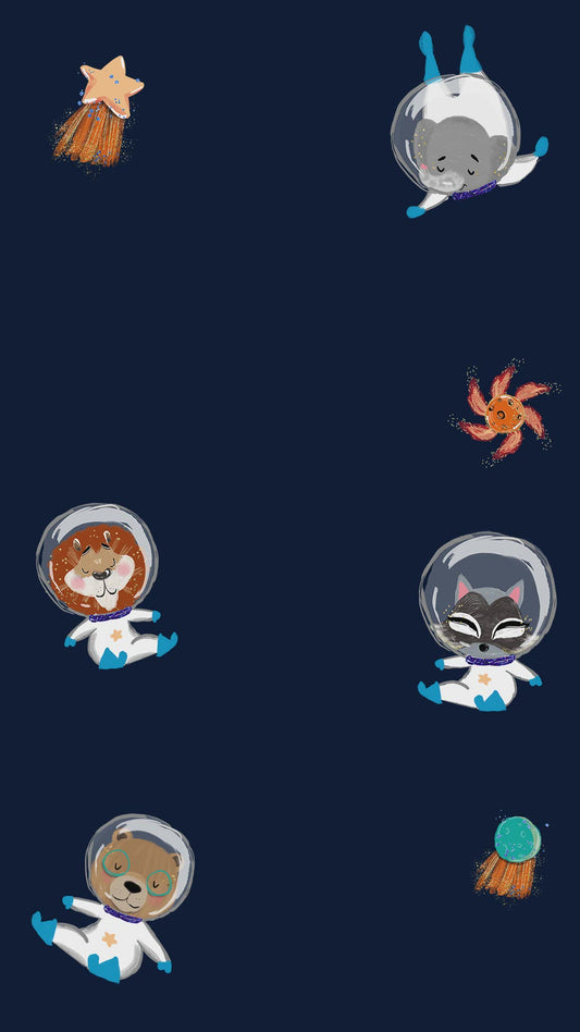 Outer Space Theme Birthday Video Evite, Animals Electronic Birthday Video Invitation, Animated Invitation Astronaut Galaxy Blast Off