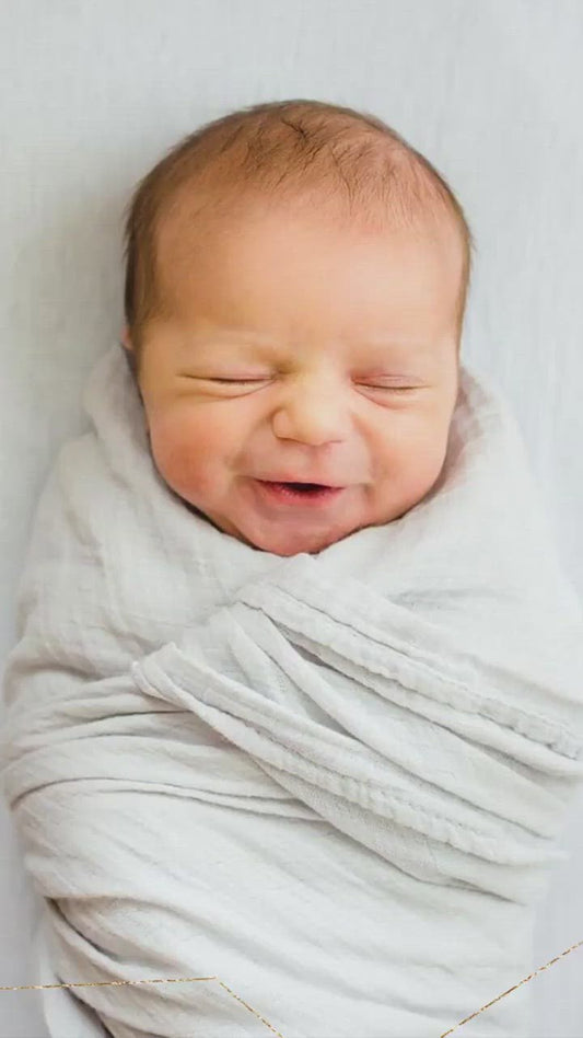 Animated Birth Announcement Baby, Greenery Newborn Announcement, Video Mp4 Newborn Announcement, Instagram Story