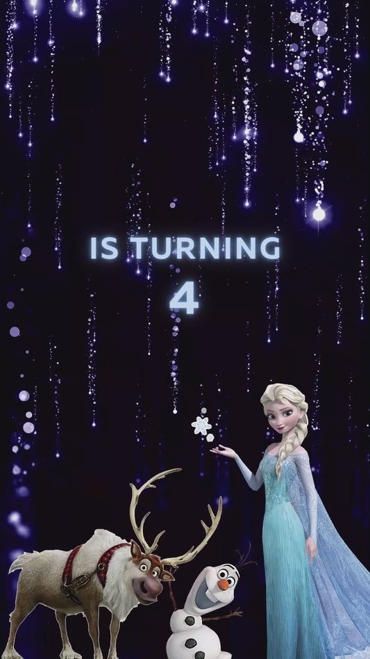 Frozen Birthday Whatsapp Invite, Frozen Invitation Template, Elsa Birthday Invitations, Winter Birthday Invitation ecard, Elsa Frozen Party