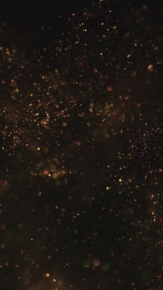 Animated Glitter Wedding Invitation, Video Wedding Invite, Gold Wedding Bokeh