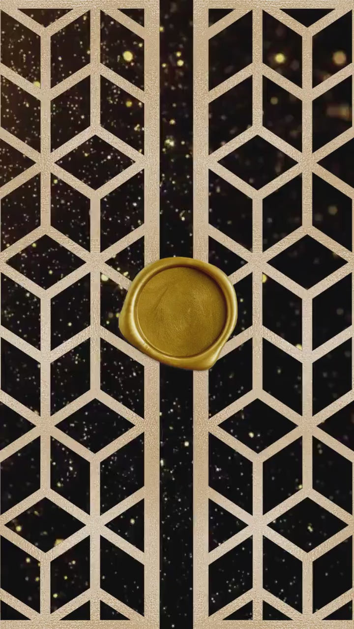 Gold Geometric Birthday Invitation, Any Age Editable Invite Template, Electronic Birthday Invite, Dripping Digital Evite Instant Download