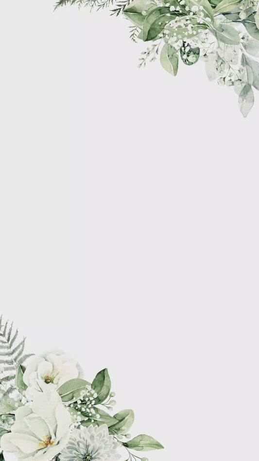 Wedding Video Invitation, Animated Invitation, Gold Wedding, Greenery Save the date, Video Evite, Electronic Save The Date