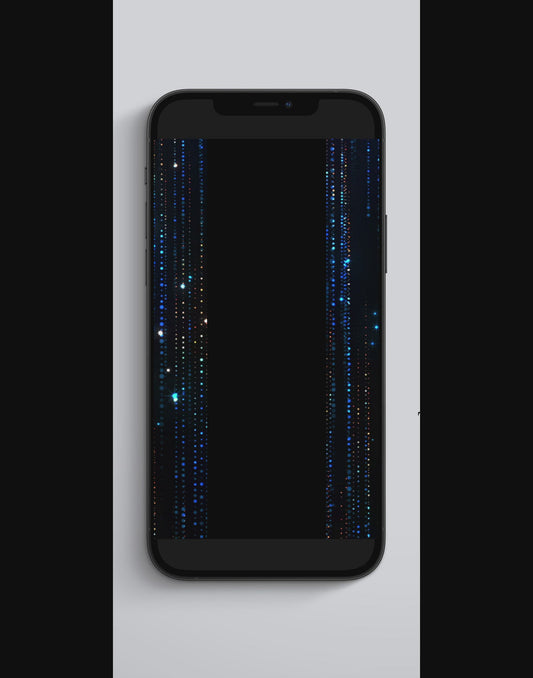 Birthday Video Evite, Electronic Birthday, Video Invitation, Animated Invitation, Instant Download, Glitter Rain, Navy Blue