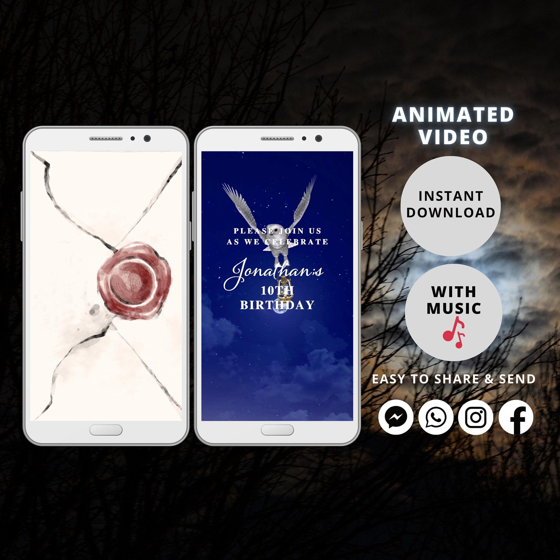 Witches and Wizard Invitation, Wizard Party Invitation, Magical Invitation, Magical Birthday Party Invitations, Wizard Birthday Invitation - SAVVY PAPER CO