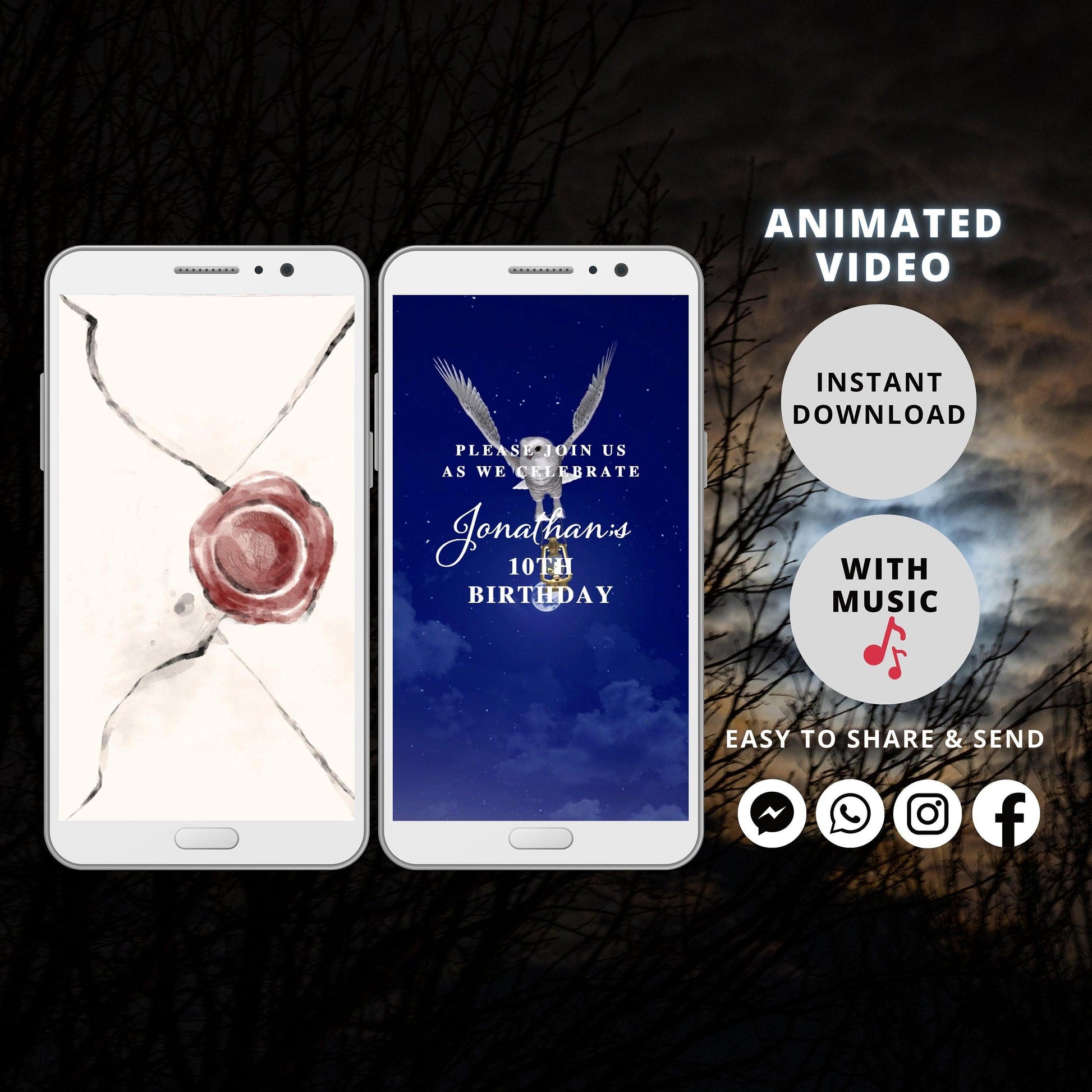 Witches and Wizard Invitation, Wizard Party Invitation, Magical Invitation, Magical Birthday Party Invitations, Wizard Birthday Invitation - SAVVY PAPER CO